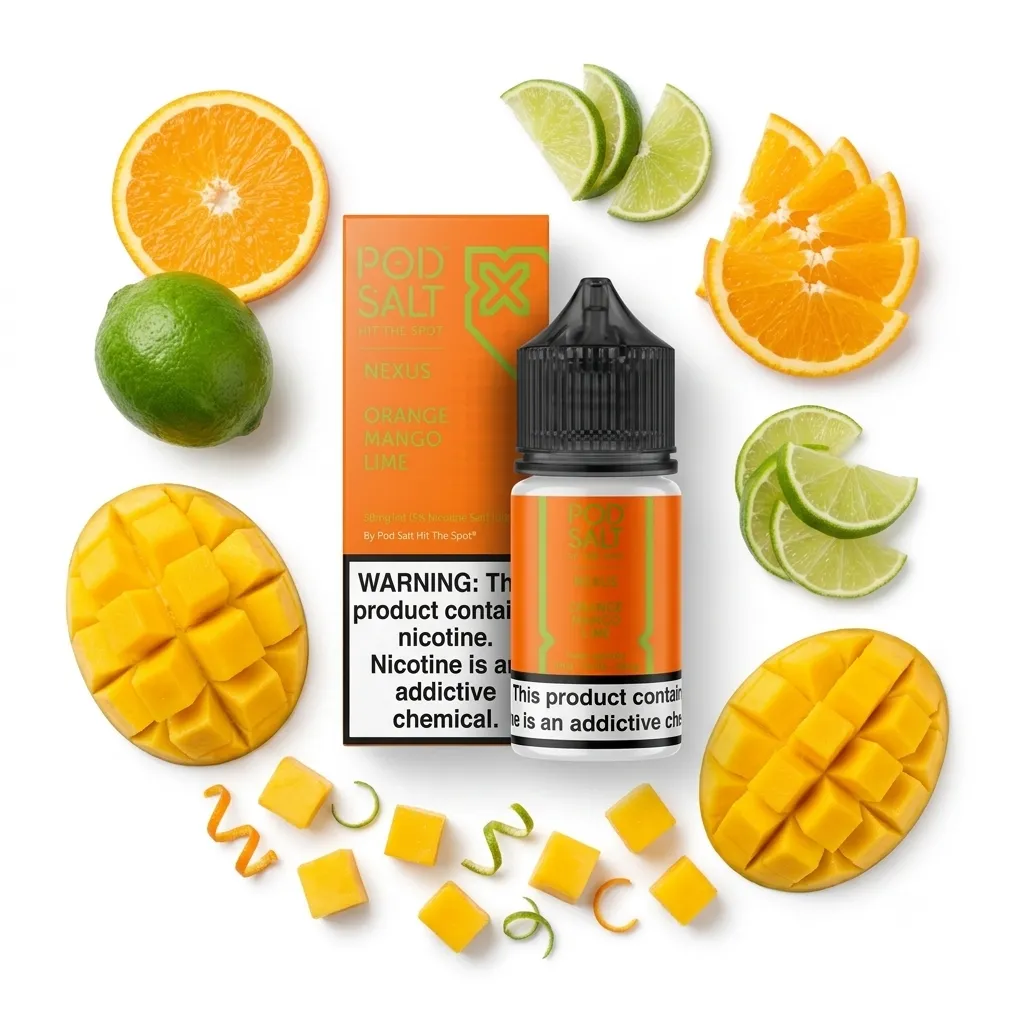 Pod Salt Nexus Orange Mango Lime Nic Salt E-Liquid