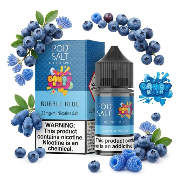 POD SALT Bubble Blue Nic Salt E-Liquid
