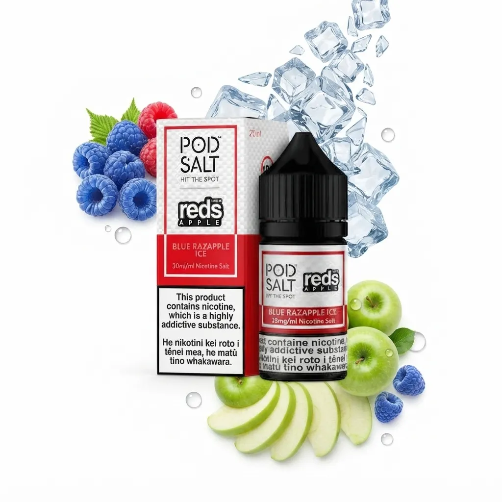 pod salt Blue razbapple ice Nic Salt E-Liquid