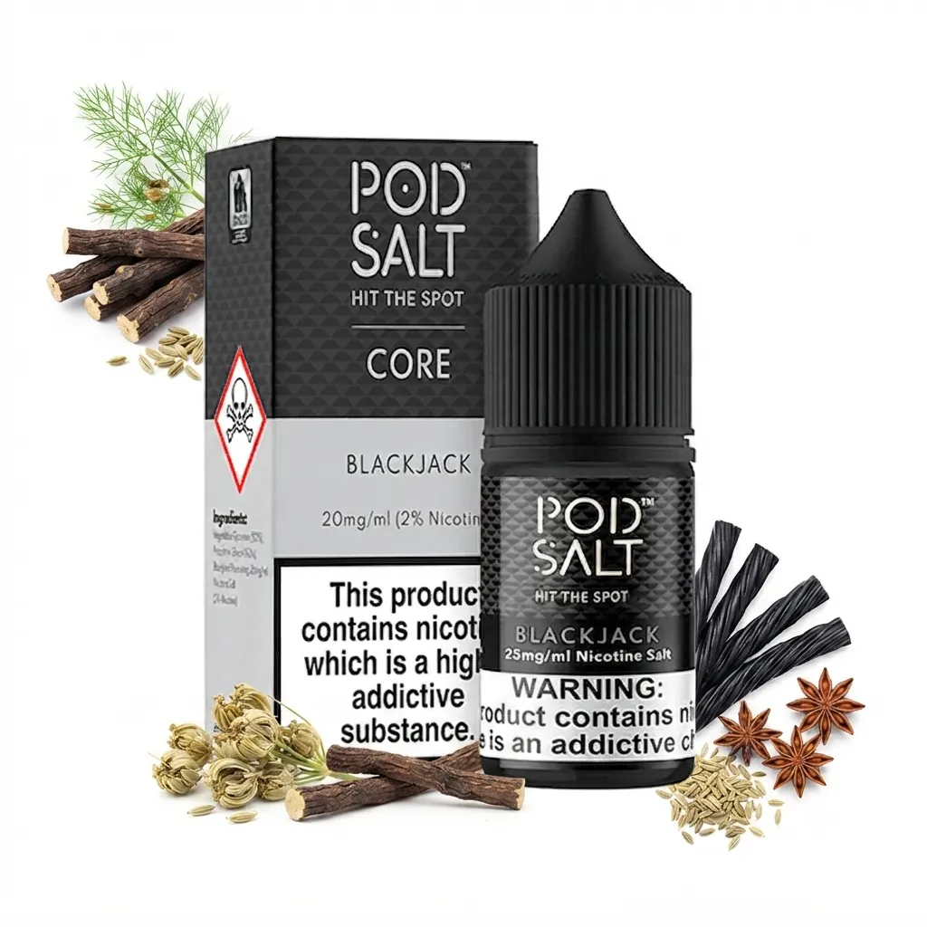 Pod Salt core  Black Jack  Nic Salt E-Liquid