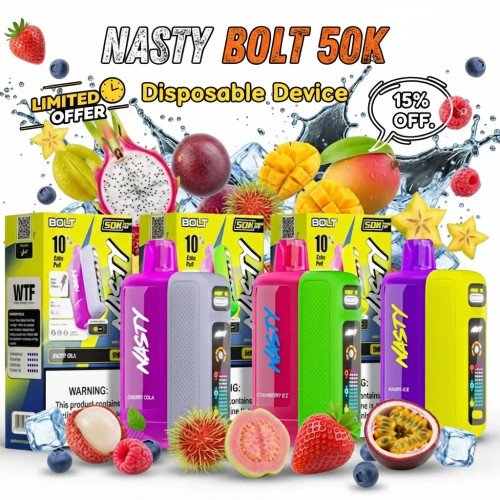 Nasty Bolt 50K Puffs Disposable Vape