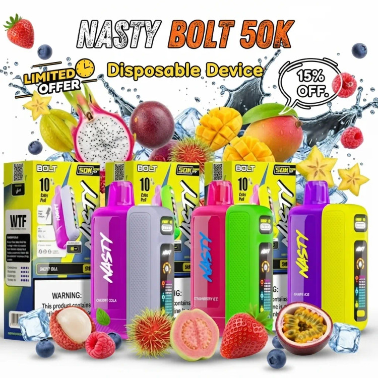 Nasty Bolt 50K Puffs Disposable Vape