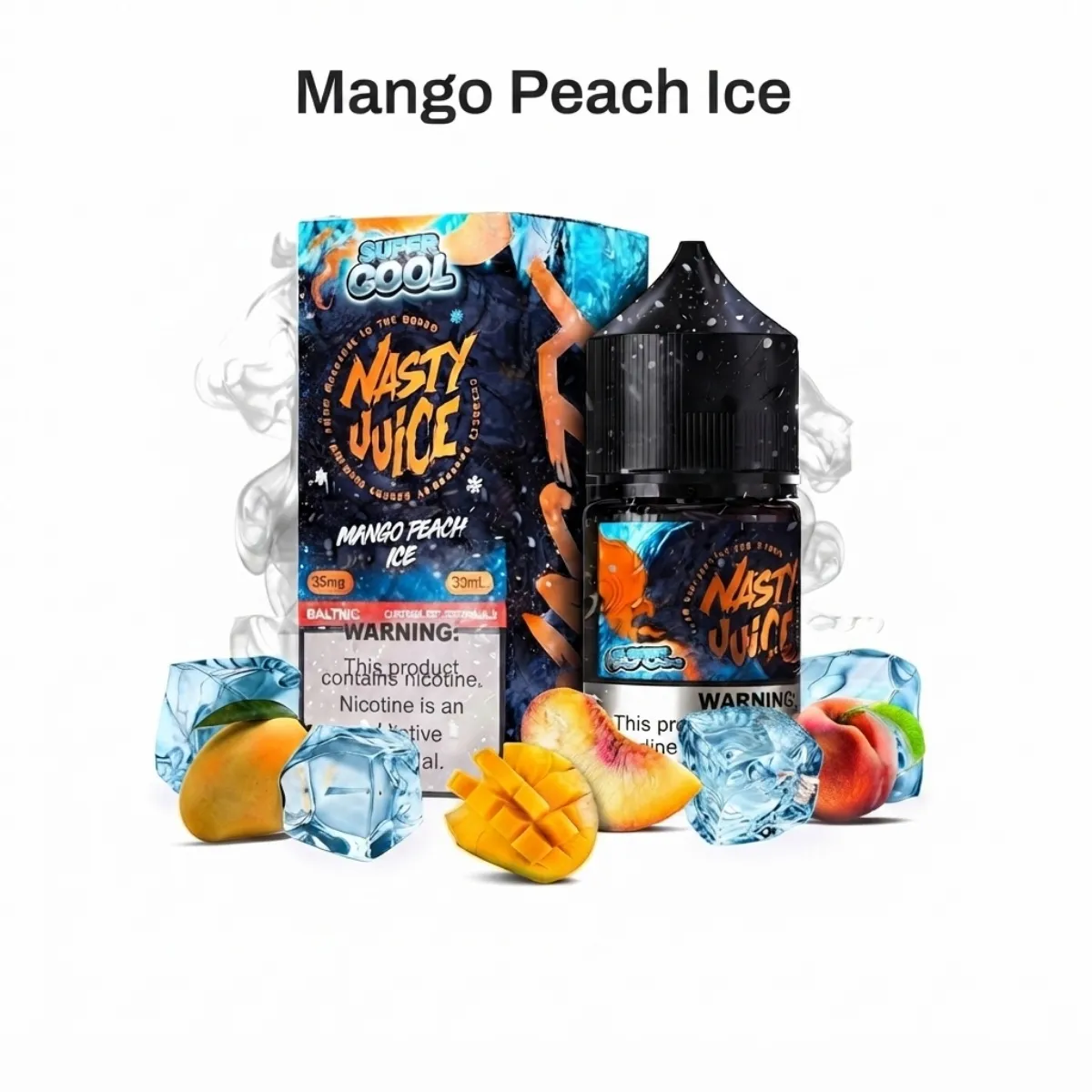 Nasty Super Cool Mango Peach Ice Nic Salt E-Liquid