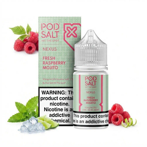 Pod Salt Fresh Raspberry Mojito Nic Salt E-Liquid