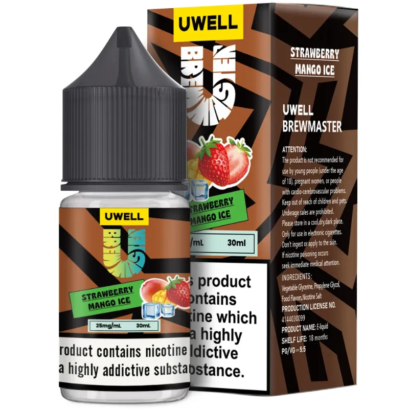 Uwell Brewmaster Strawberry Mango Ice Salt Nic