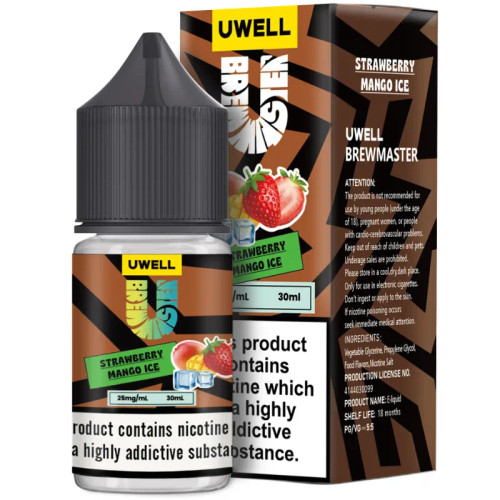 Uwell Brewmaster Strawberry Mango Ice Salt Nic