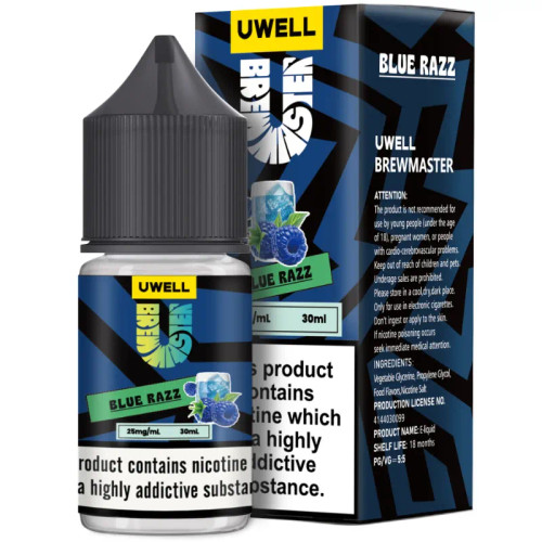 Uwell Brewmaster Blue Razz Ice Salt Nic
