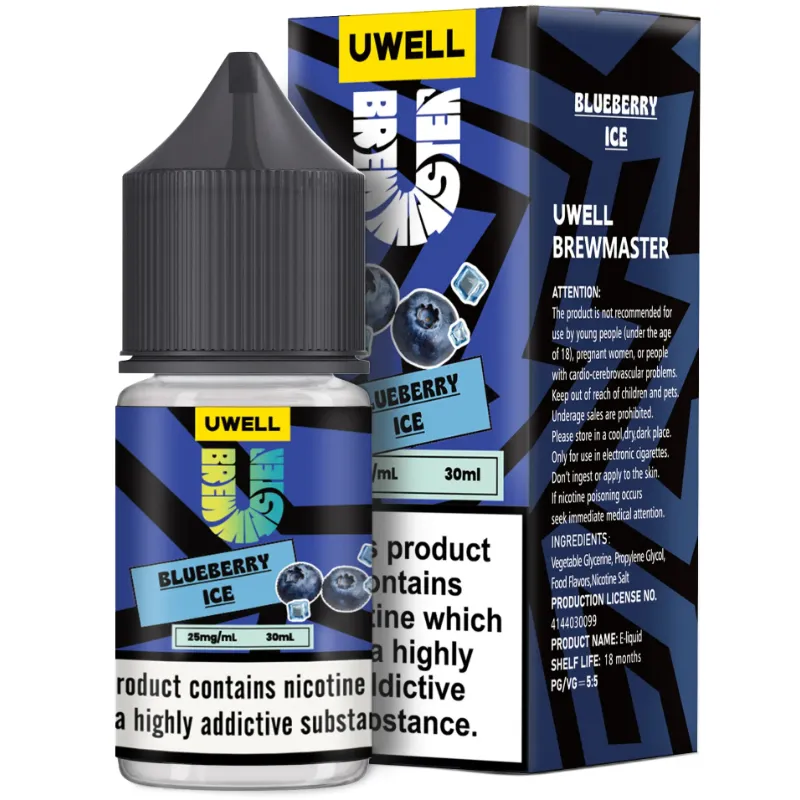 Uwell Brewmaster Blueberry Ice Salt Nic
