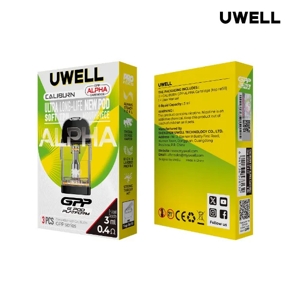 Uwell Caliburn GPP ALFA Integrated coil cartridge Pods New