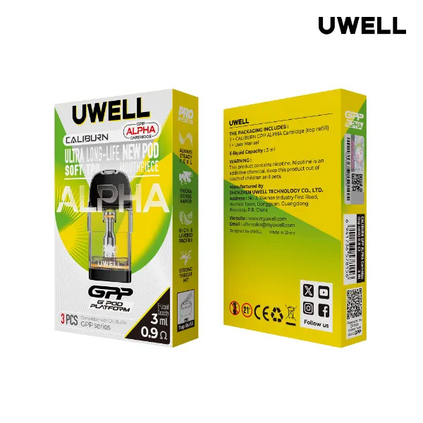 Uwell Caliburn GPP ALFA Integrated coil cartridge Pods New