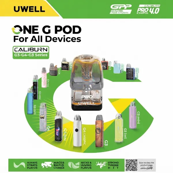 Uwell Caliburn GPP ALFA Integrated coil cartridge Pods New