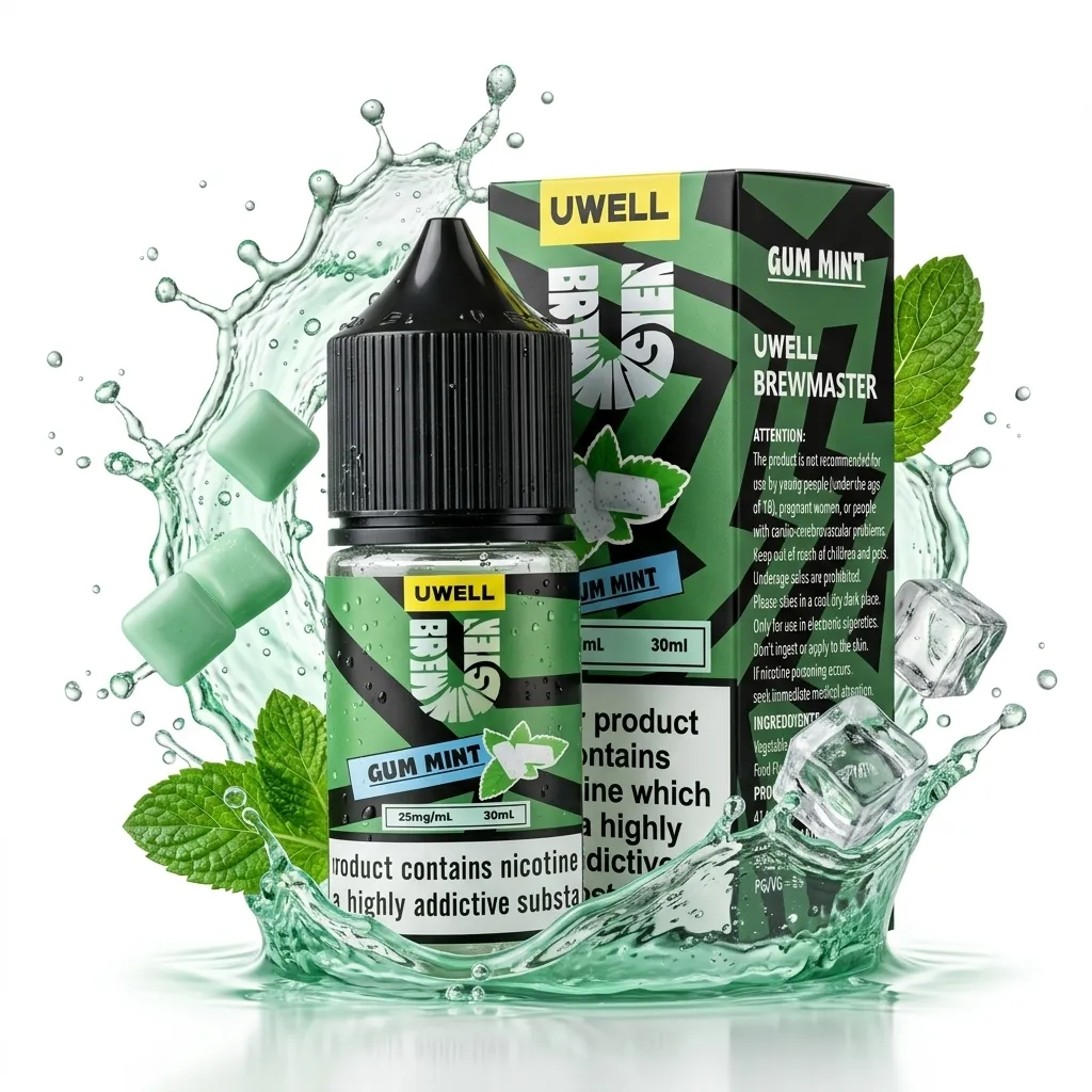 Uwell Brewmaster Gum Mint Salt Nic