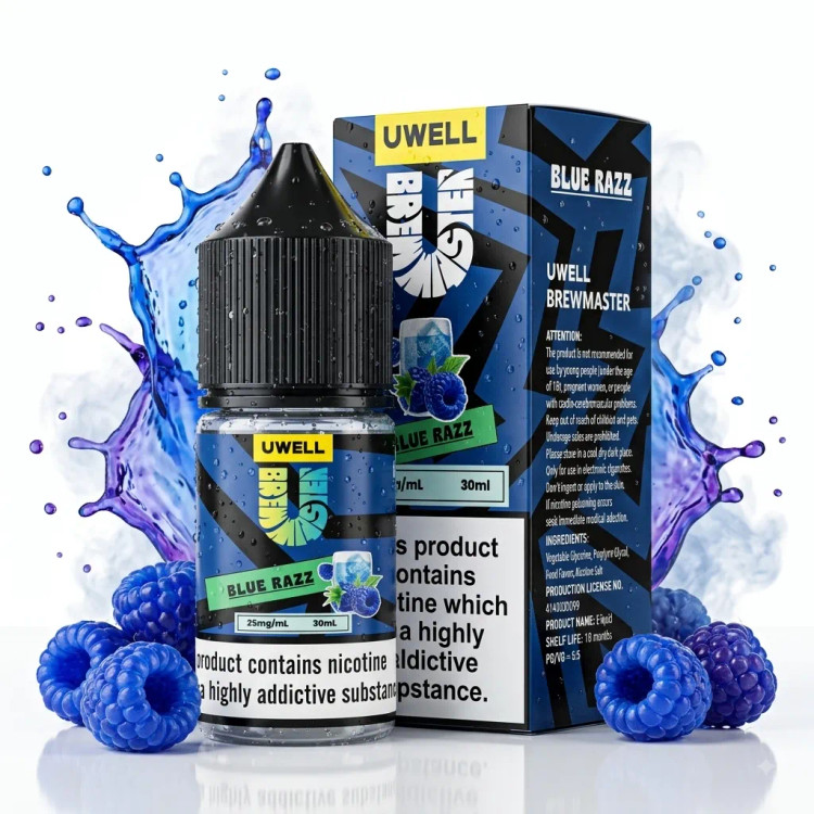 Uwell Brewmaster Blue Razz Ice Salt Nic
