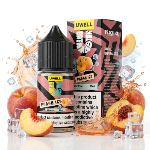 Uwell Brewmaster Peach Ice Salt Nic