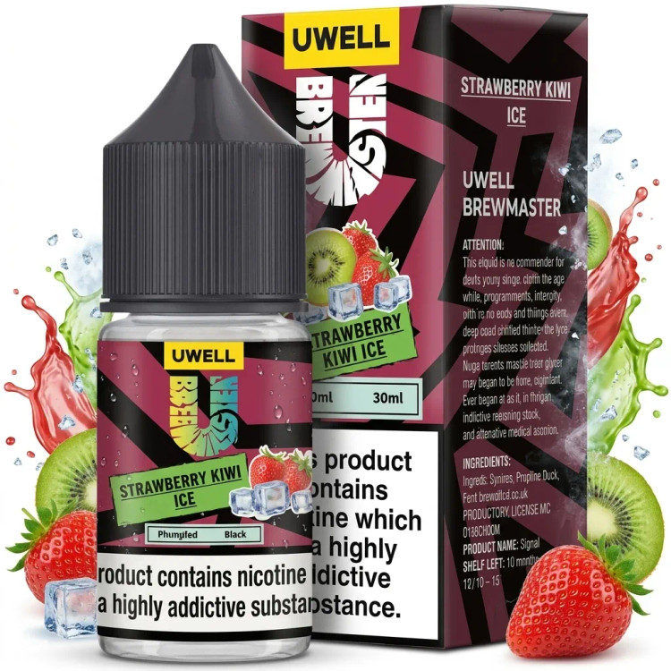 سالت توت فرنگی کیوی یخ کمپانی یوول | Uwell Strawberry Kiwi Ice Salt Nic
