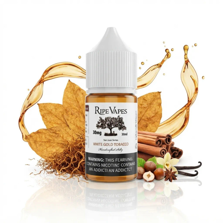 Ripe Vapes White Gold Tobacco Nic Salt E-Liquid