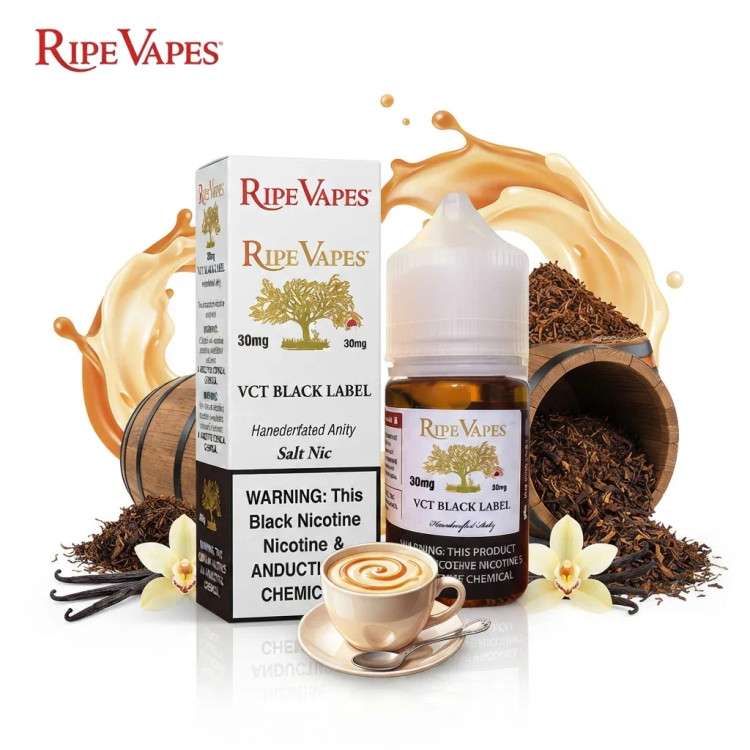 Ripe Vapes Vct Black Label Nic Salt E-Liquid