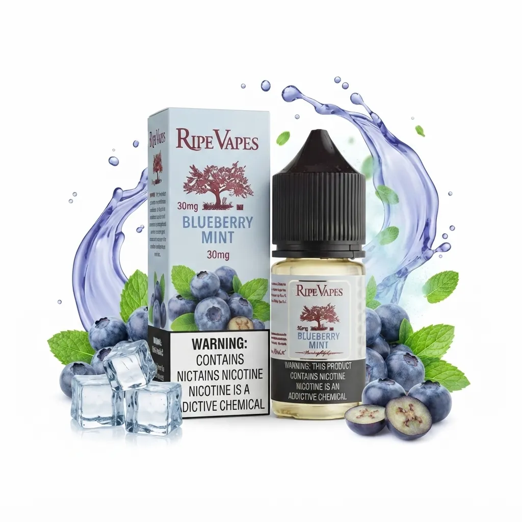 RIPE VAPES BLUEBERRY MINT Nic Salt E-Liquid