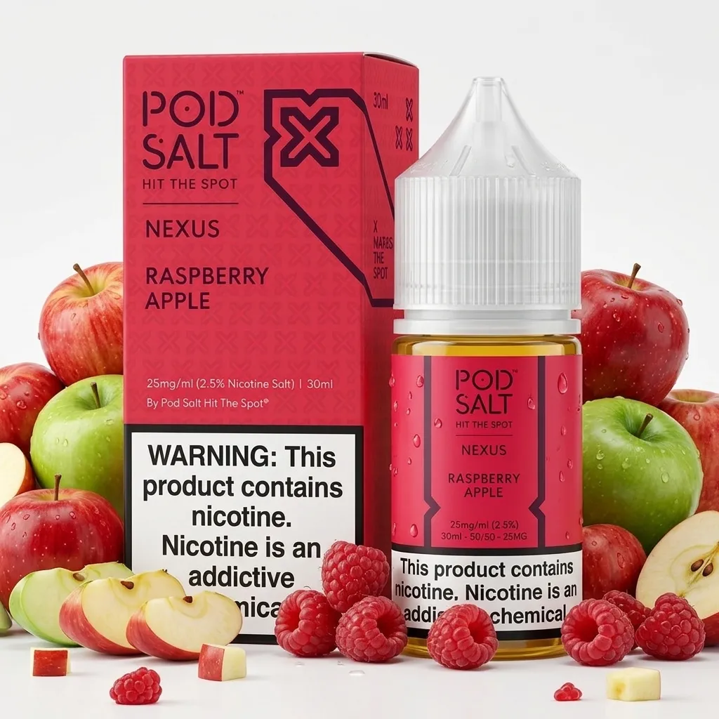 Pod Salt Nexus Raspberry Apple Nic Salt E-Liquid