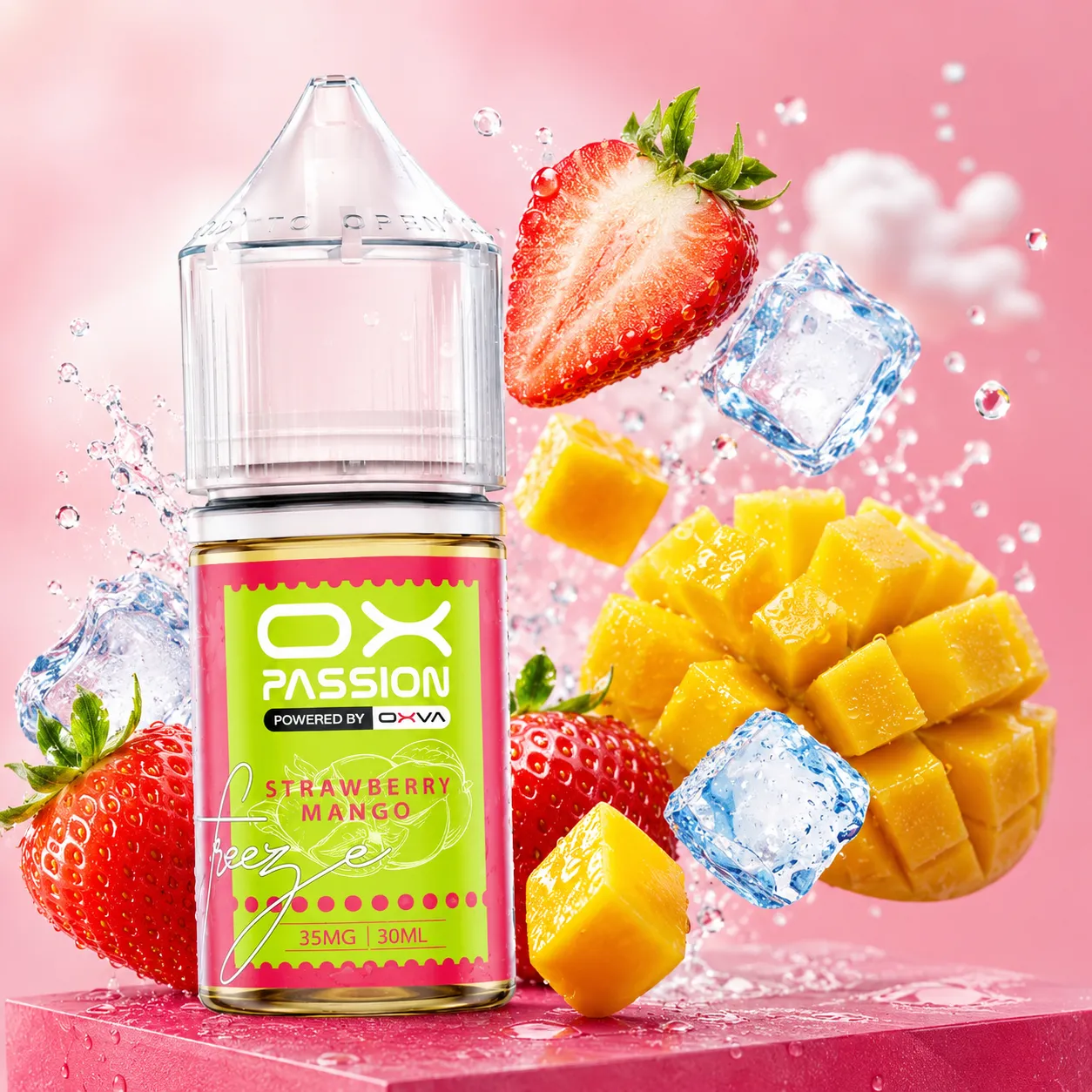 Oxva Passion Frozen Strawberry Mango Nic Salt E-Liquid