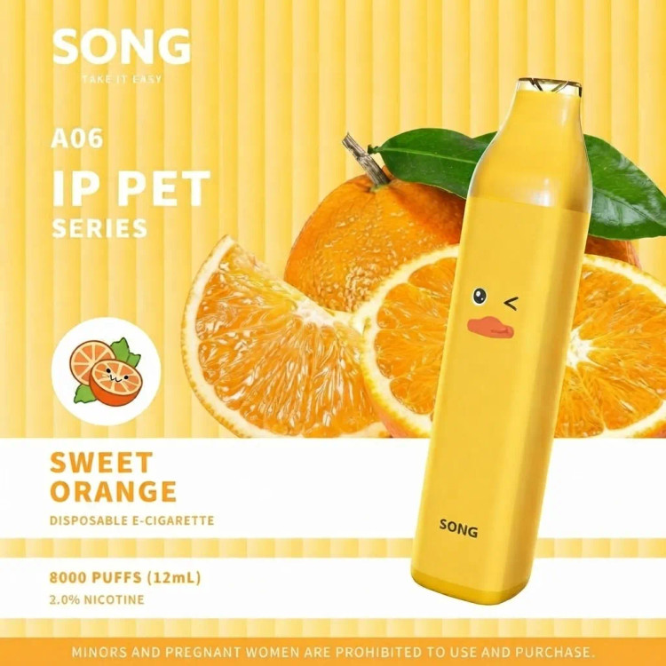 Songvape IP PET SERIES A06 (Y808) Disposable Pen Device 8K puffs 500mAh
