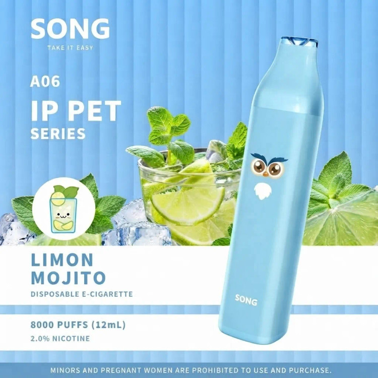 Songvape IP PET SERIES A06 (Y808) Disposable Pen Device 8K puffs 500mAh