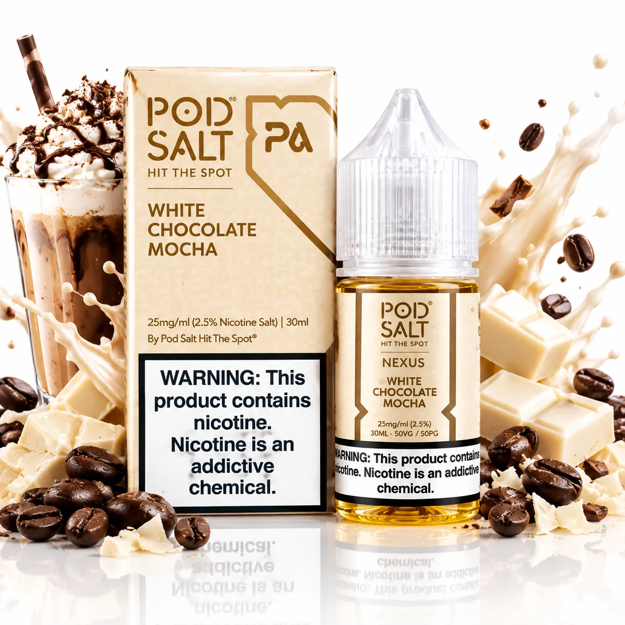 Pod Salt Nexus White Chocolate Mocha Nic Salt