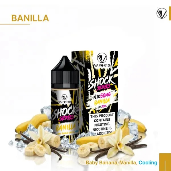 VAPOR 10 Nicotine Salt - SHOCK Series Banilla
