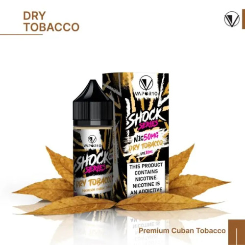 VAPOR 10 Nicotine Salt - SHOCK Series Dry Tobacco