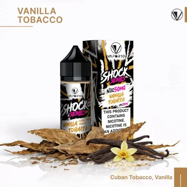 VAPOR 10 Nicotine Salt - SHOCK Series Vanilla Tobacco