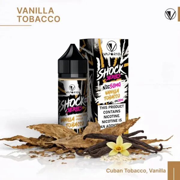 VAPOR 10 Nicotine Salt - SHOCK Series Vanilla Tobacco