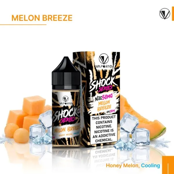 VAPOR 10 Nicotine Salt - SHOCK Series Melon Breeze