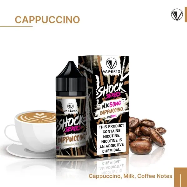 VAPOR 10 Nicotine Salt - SHOCK Series Cappucino