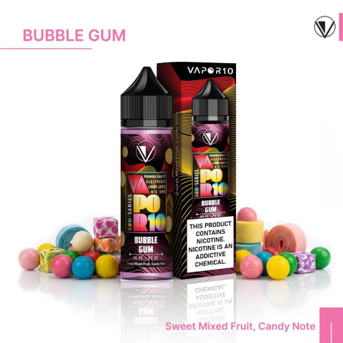 VAPOR 10 GUM SERIES BUBBLE GUM E-JUICE