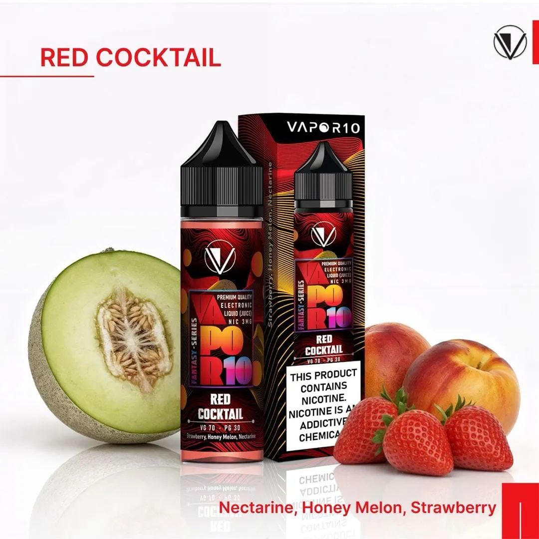VAPOR 10 FANTASY SERIES RED COCKTAIL E-JUICE