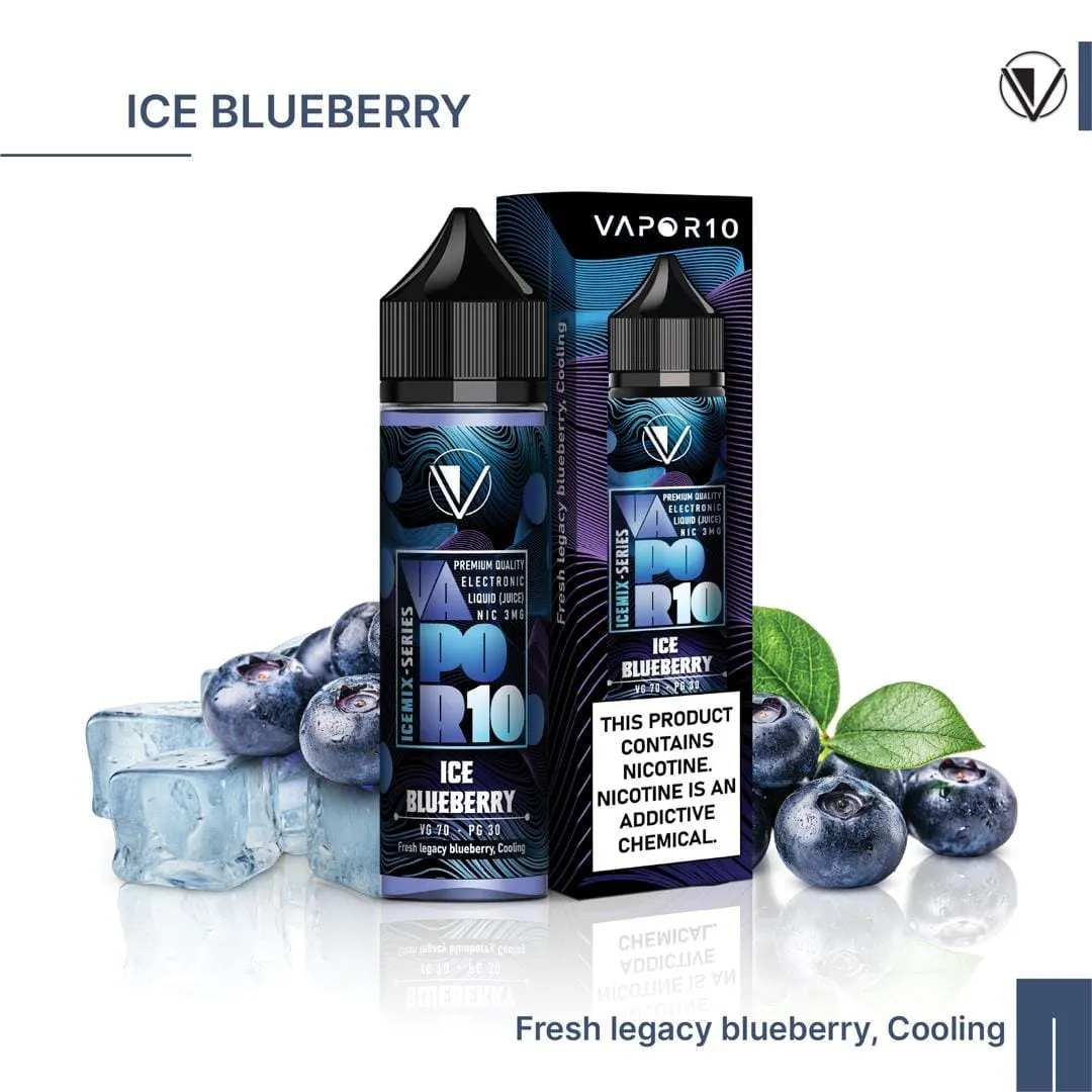 VAPOR 10 ICEMIX SERIES ICE BLUEBERRY E-JUICE