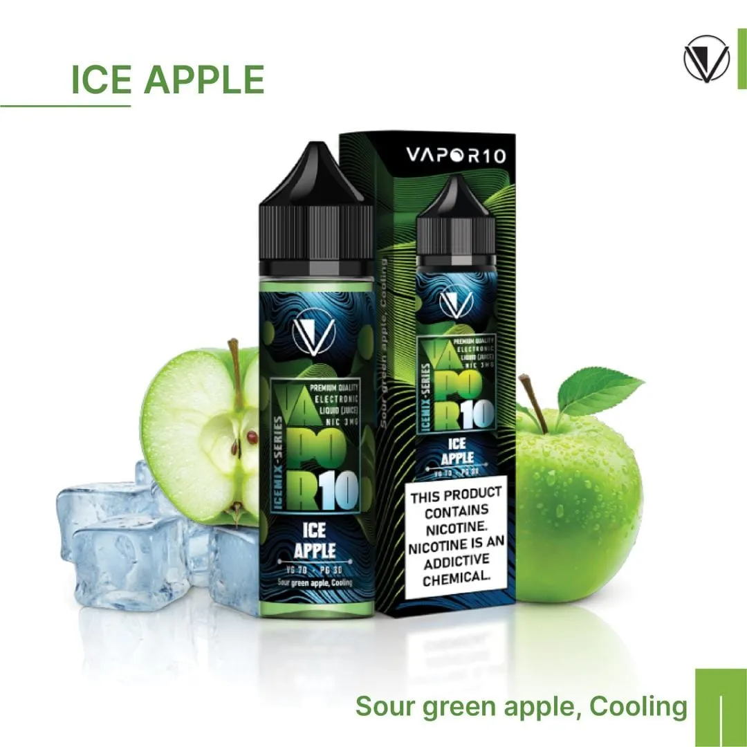 VAPOR 10 ICEMIX SERIES ICE APPLE E-JUICE