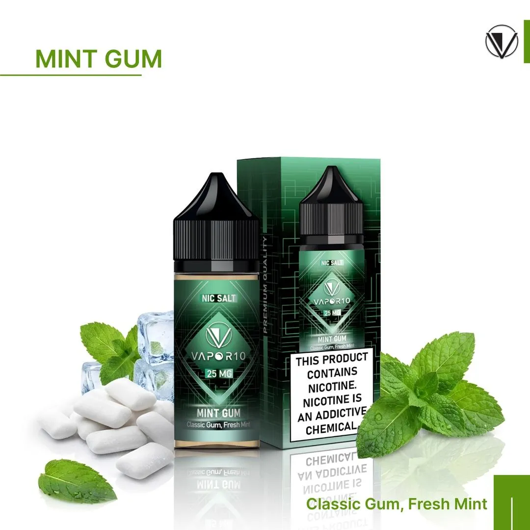 VAPOR 10 Nicotine Salt - Gorilla Series MINT GUM