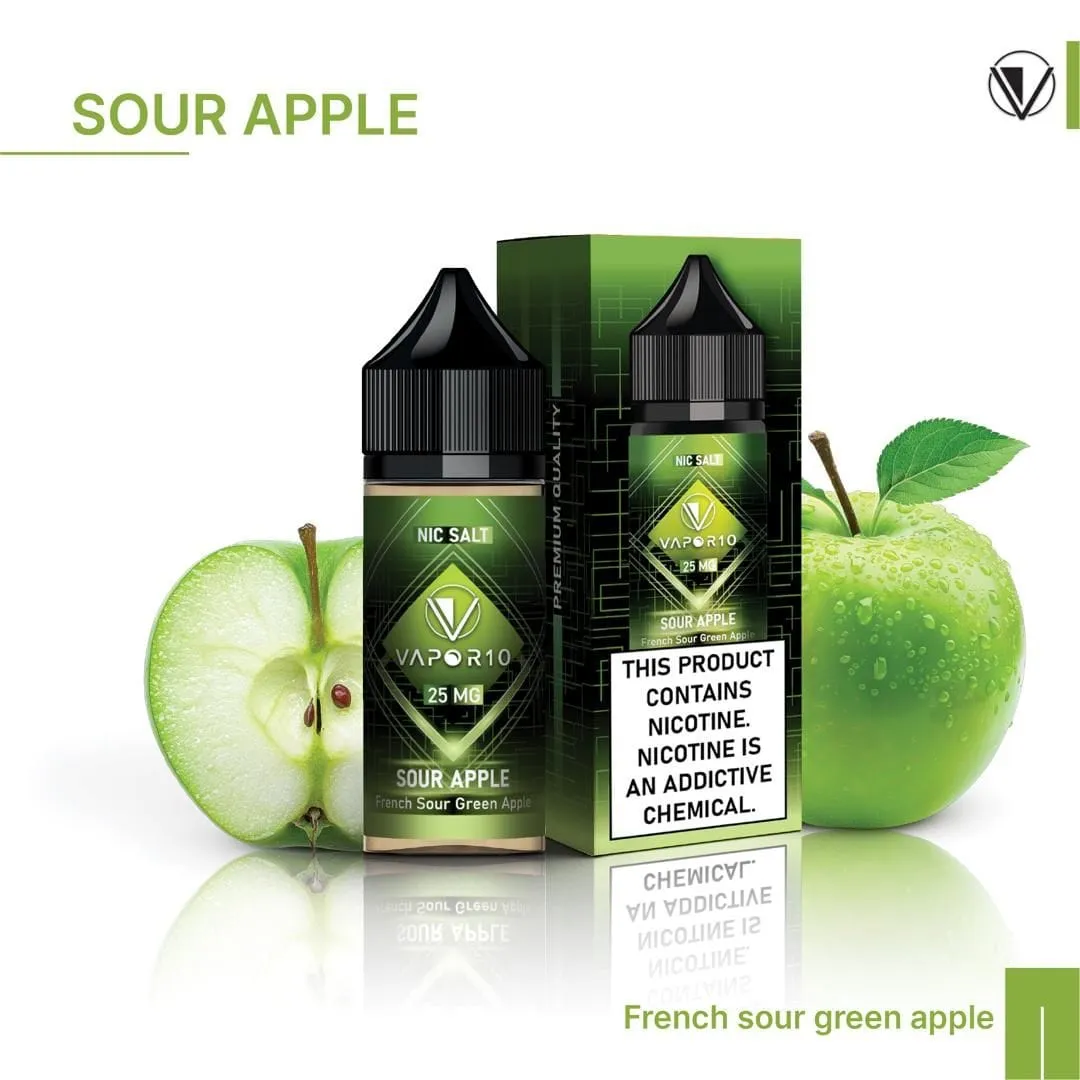 VAPOR 10 Nicotine Salt - Gorilla Series SOUR APPLE