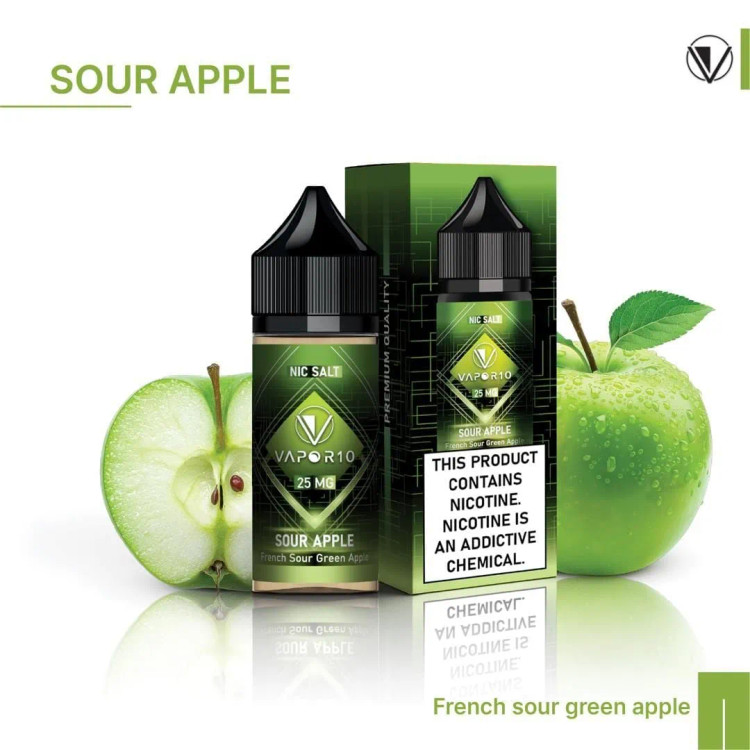 VAPOR 10 Nicotine Salt - Gorilla Series SOUR APPLE