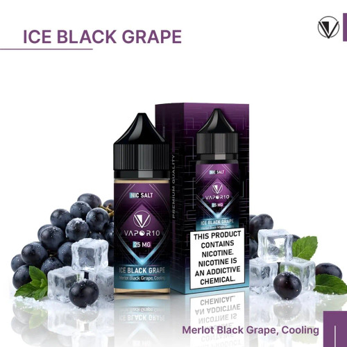 VAPOR 10 Nicotine Salt - Gorilla Series ICE BLACK GRAPE
