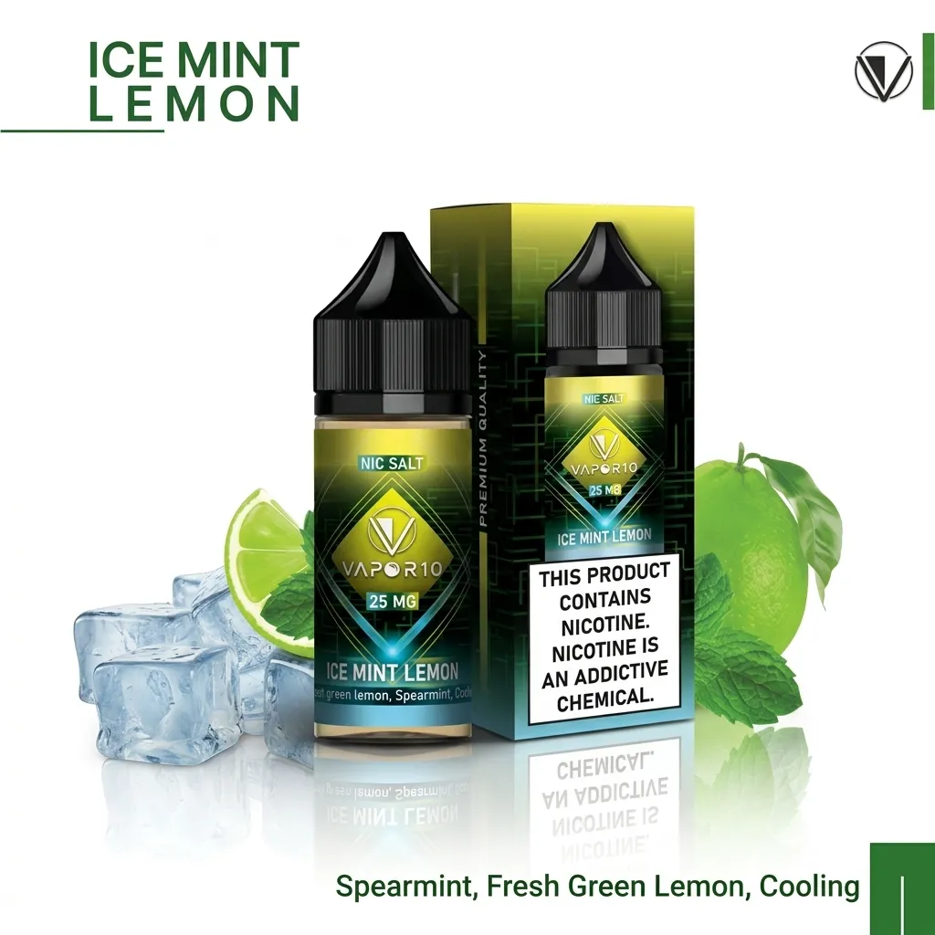 VAPOR 10 Nicotine Salt - Gorilla Series ICE MINT LEMON